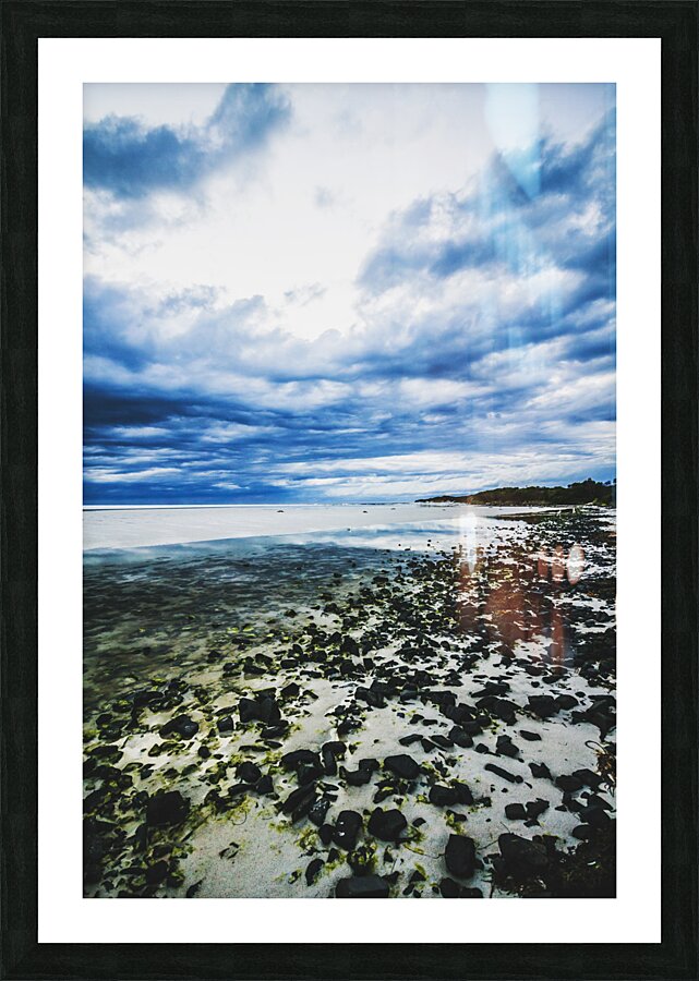 Blue bay beauty Picture Frame print