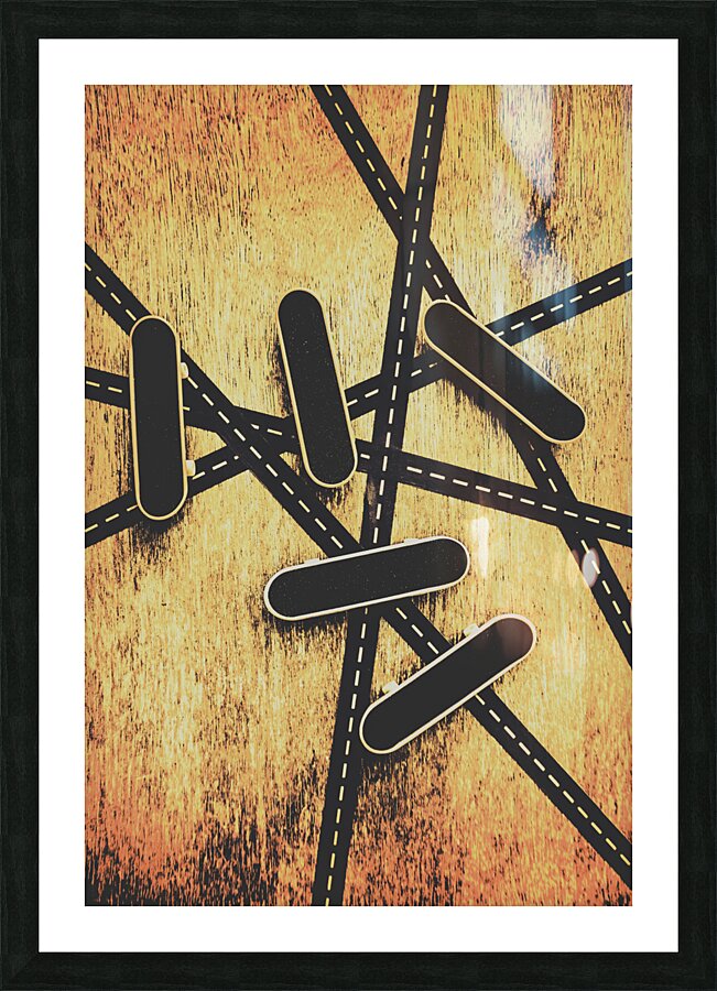 Street skating background Picture Frame print