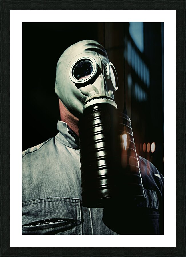 Gas And Darkness Picture Frame print