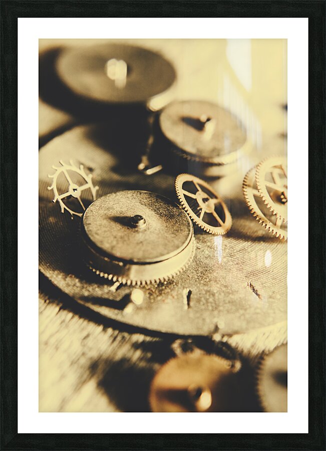 Cog and gear workings Picture Frame print