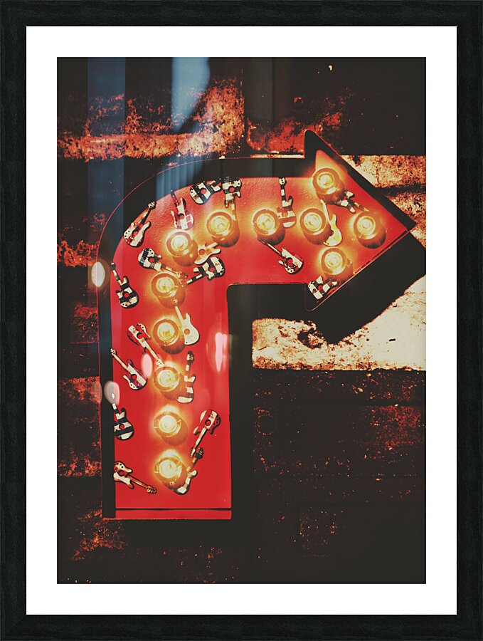 Rock through this way Picture Frame print