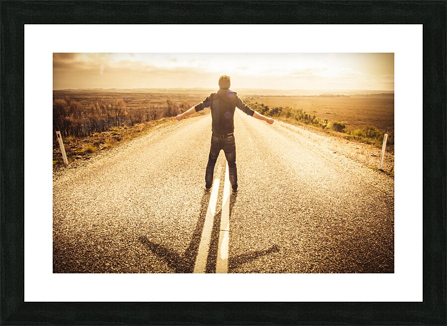 Facing fears while taking chances Picture Frame print