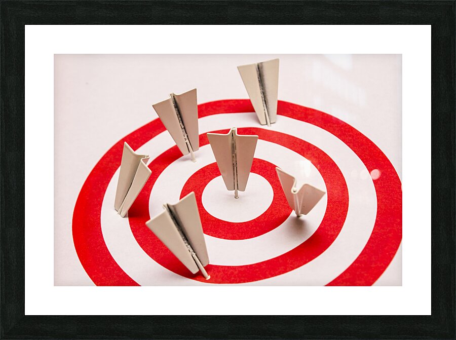 Plane goal Picture Frame print