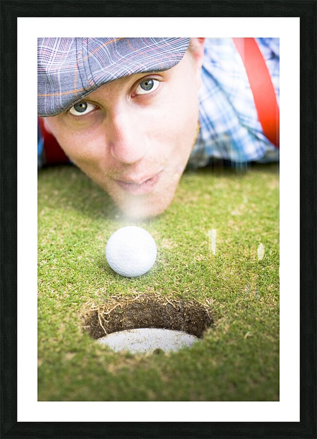 Wacky Golf Picture Frame print