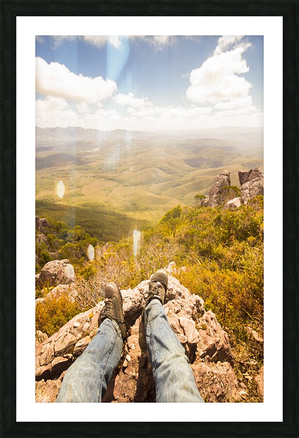 Tasmania bushwalking views Picture Frame print