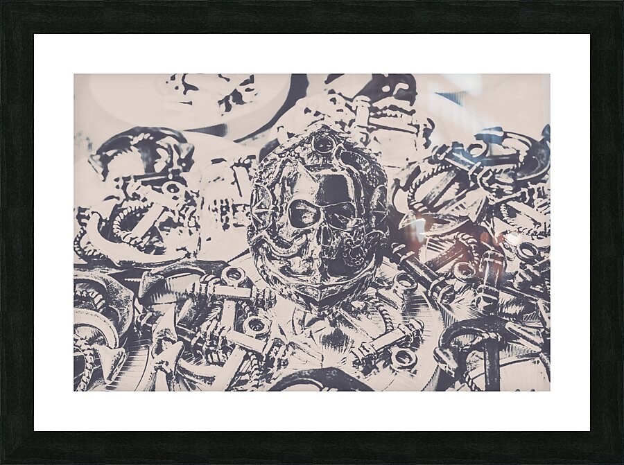 Nautical silver Picture Frame print