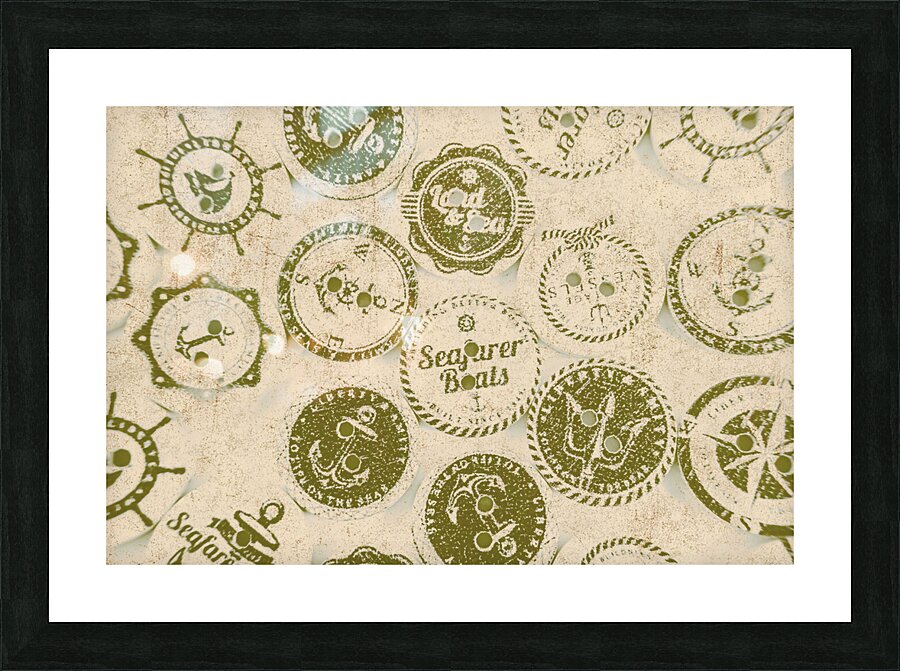 Maritime motifs Picture Frame print