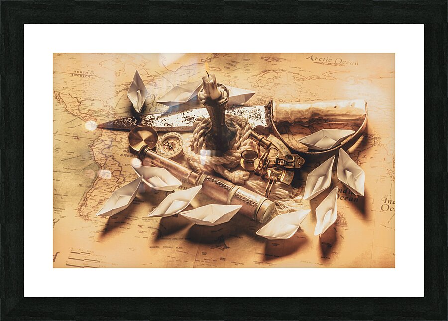 Seafaring stories Picture Frame print