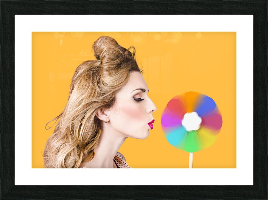 A motion of colours Picture Frame print
