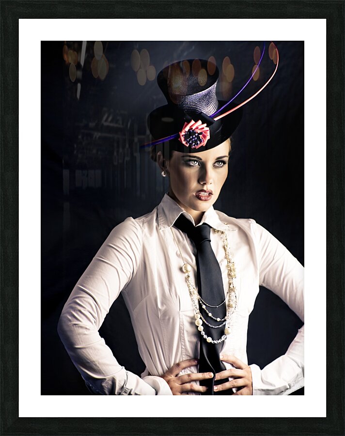 Performer In The Spotlight Picture Frame print