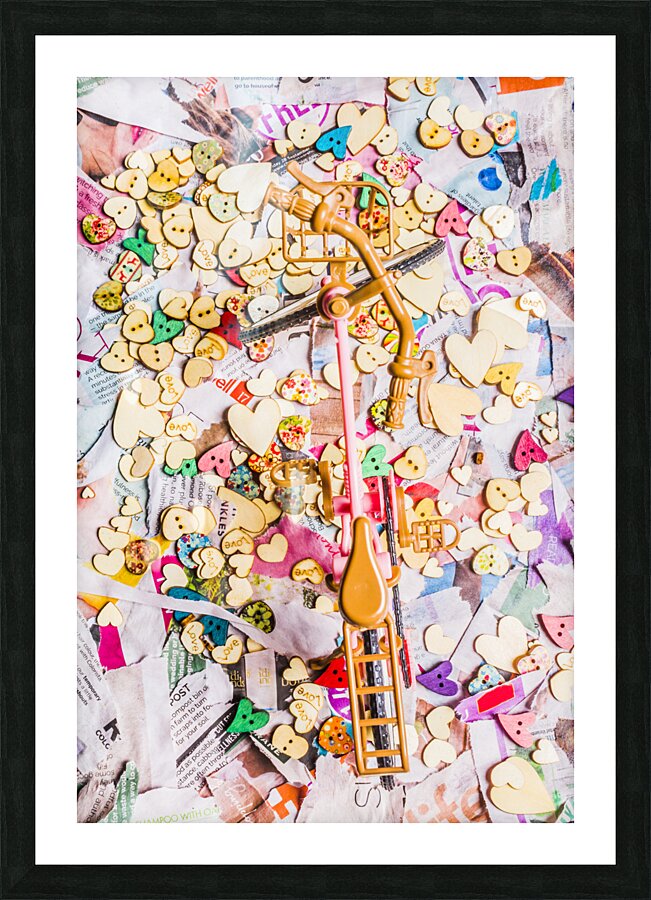 Tour de hearts Picture Frame print