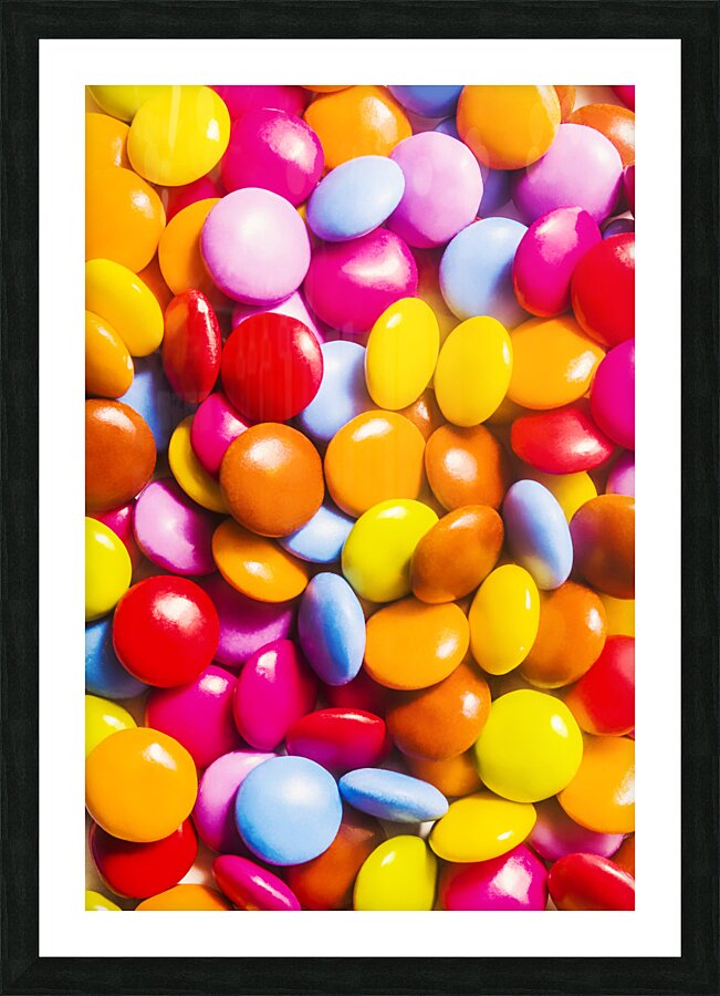 Rainbow Chocolate  Picture Frame print