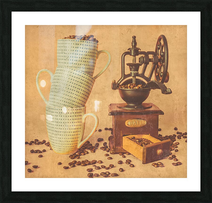 Coffee coloured nostalgia Picture Frame print