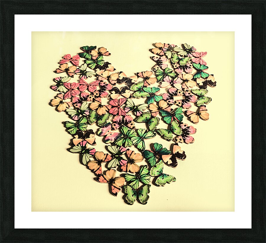 Nesting heart Picture Frame print