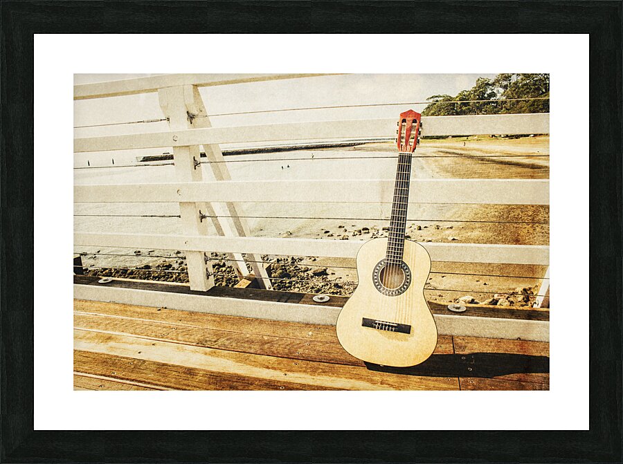 Vintage shorncliffe pier serenade Picture Frame print