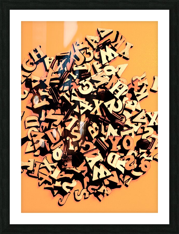 Untold word play Picture Frame print