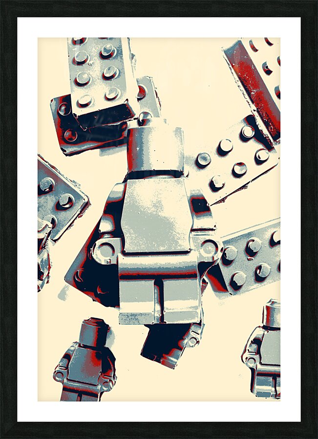 Pop blocks Picture Frame print