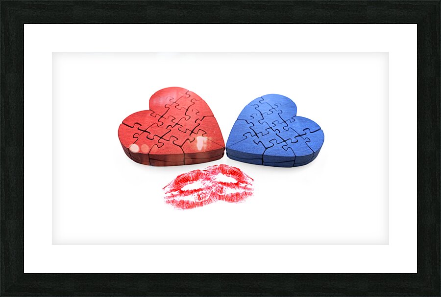 Kisses From The Heart Picture Frame print