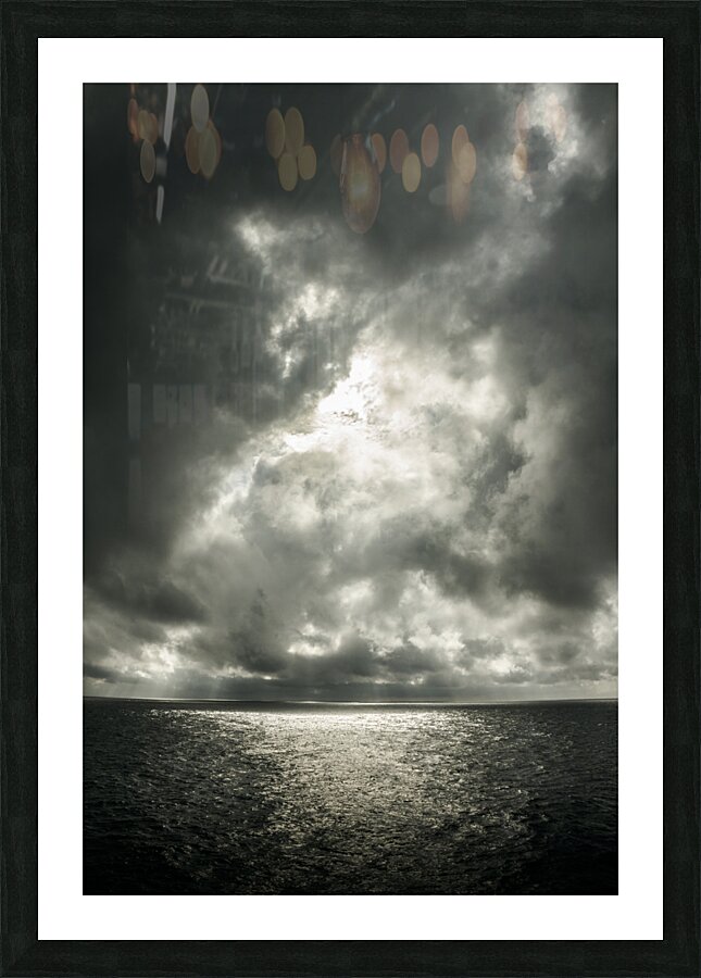 Scenic sea turbulence Picture Frame print