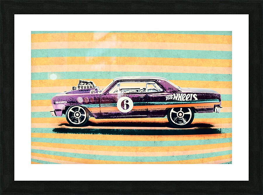 Comic Chevy Picture Frame print