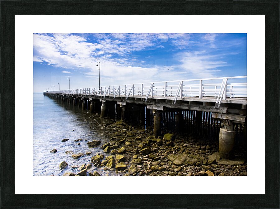 Old Wooden Pier Picture Frame print