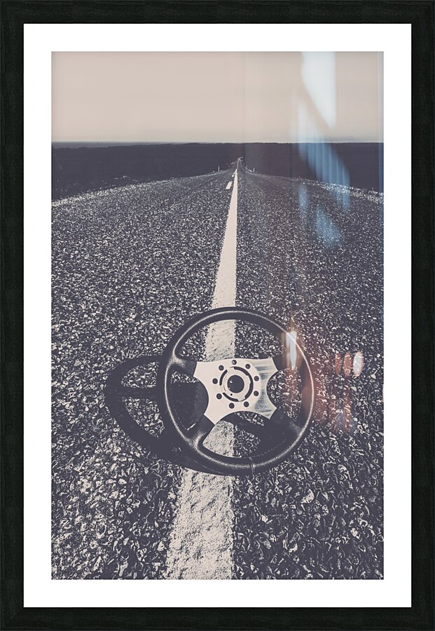 Straight up motor racing Picture Frame print