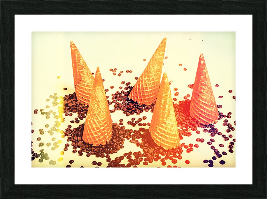 Choc chip silos Picture Frame print