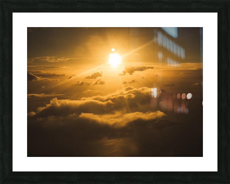 Golden glow Picture Frame print