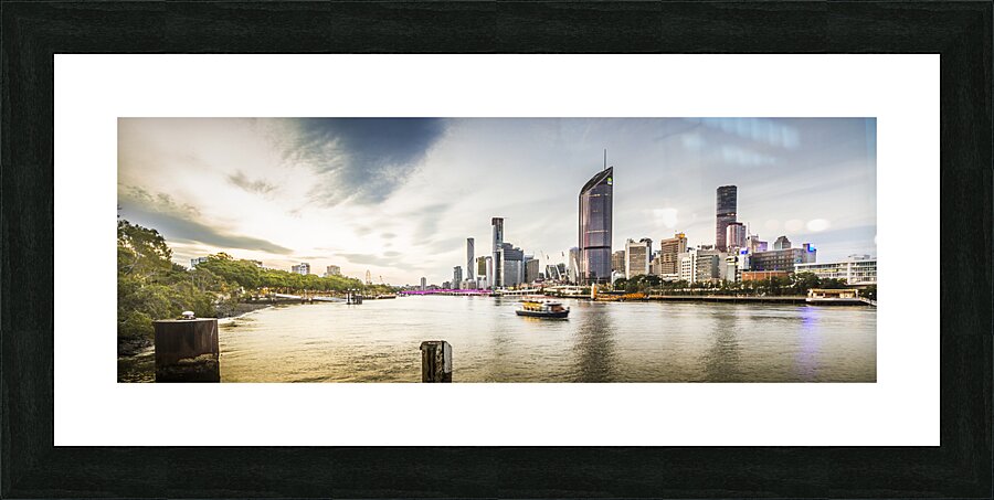Brisbane River Panorama Picture Frame print