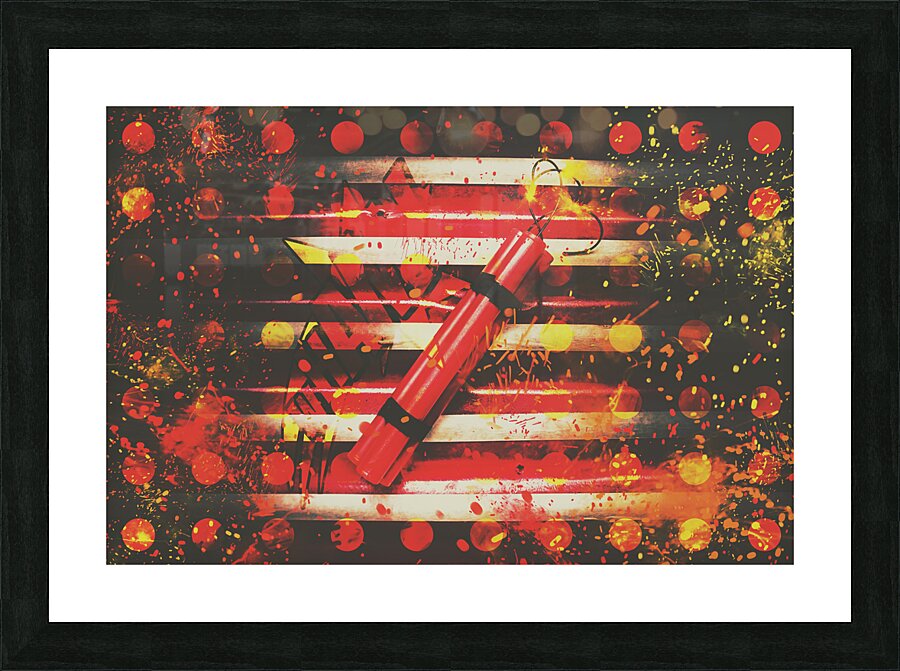 Dynamite artwork Picture Frame print