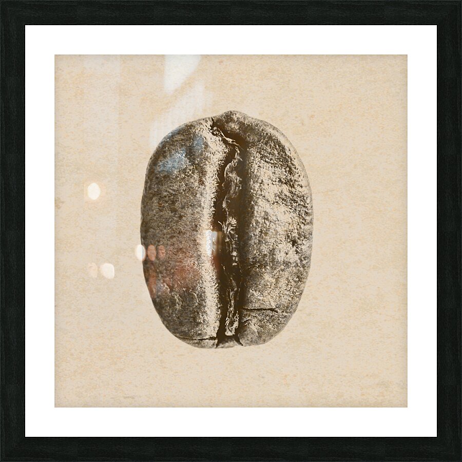 Old gold Picture Frame print