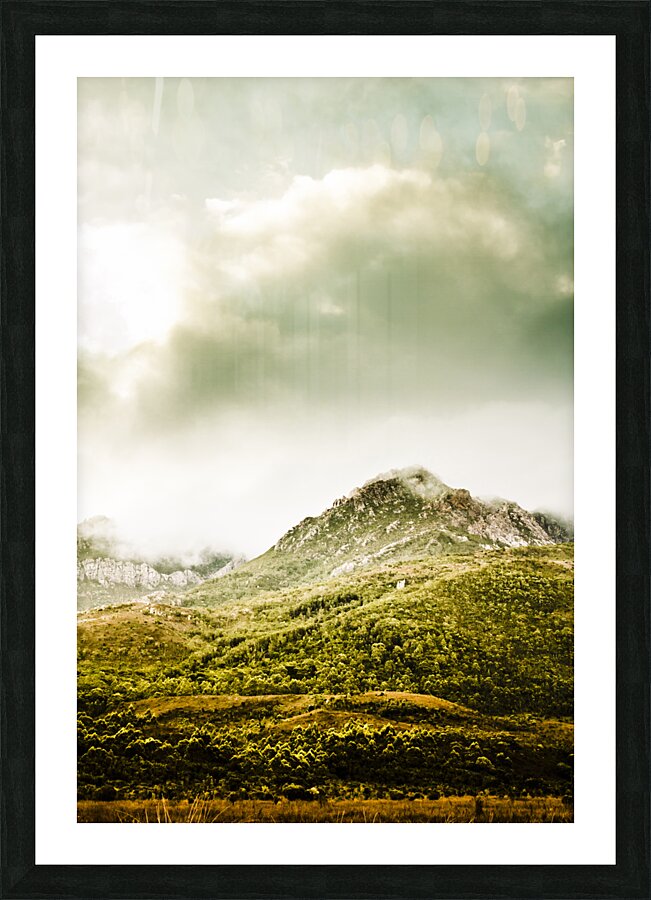 Temperate alpine terrain Picture Frame print