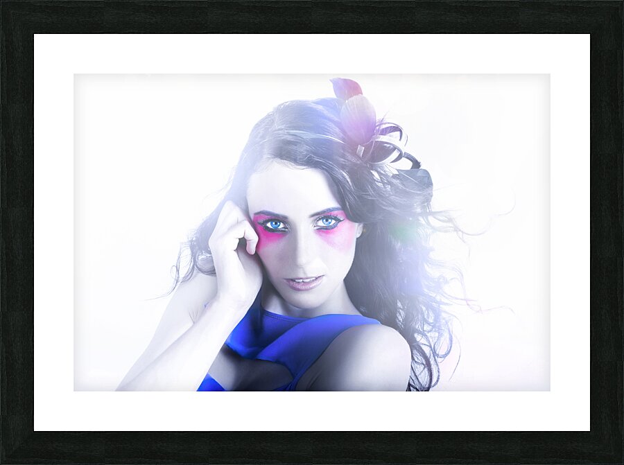 Vogue Style Woman With Beautiful Bright Makeup Picture Frame print