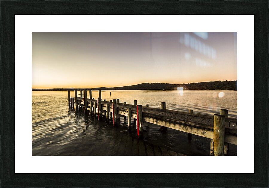 Swan River Jetty Picture Frame print