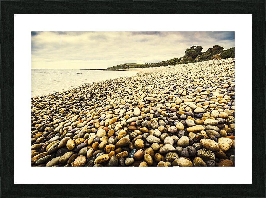 Australian rocky shoreline Picture Frame print