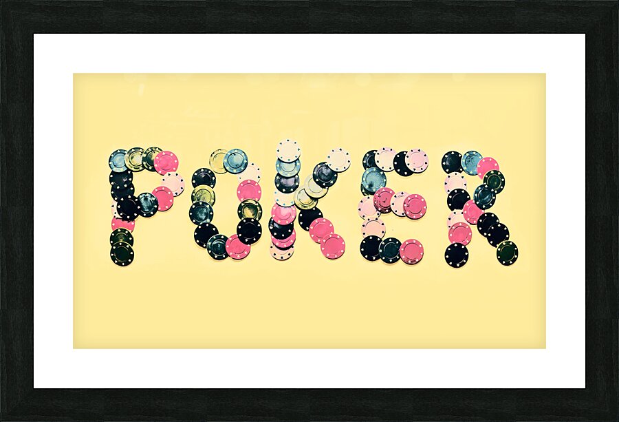 Play On Poker Picture Frame print