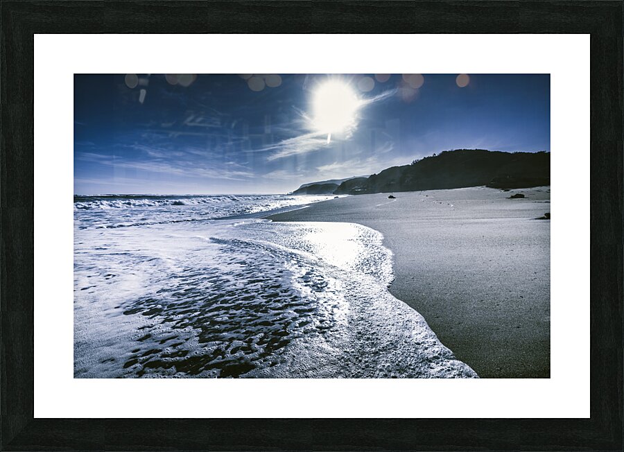 Midnight ocean fine artwork Picture Frame print