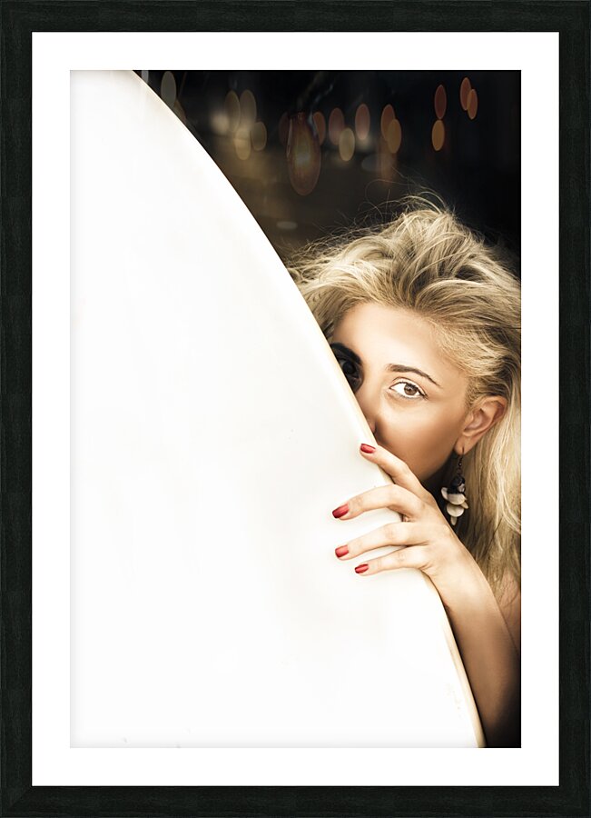 Water Sport Woman Picture Frame print