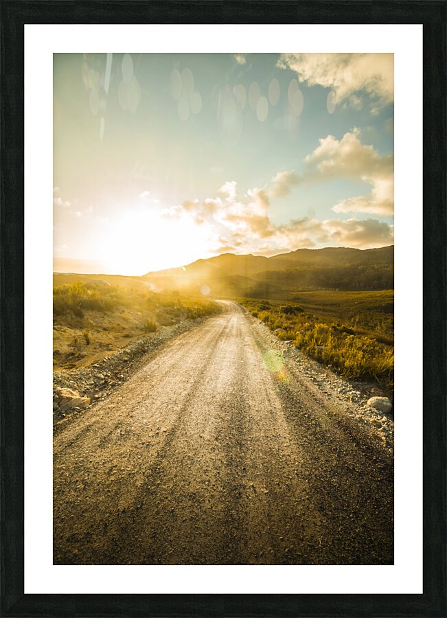 Last light lane Picture Frame print