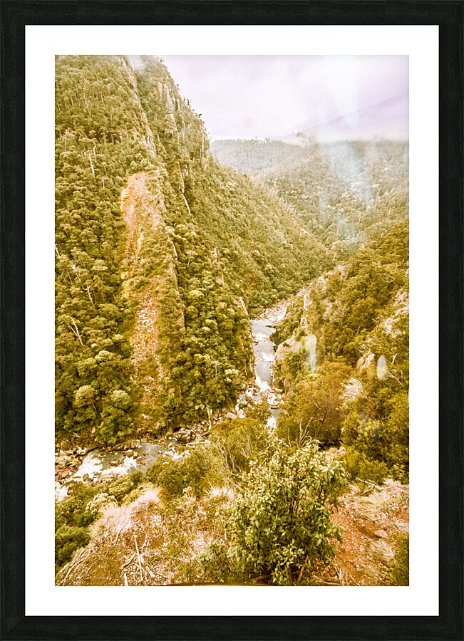 The valley below Picture Frame print
