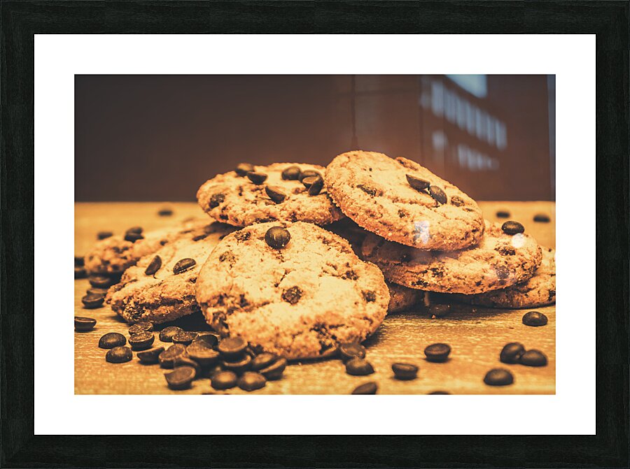Delicious sweet baked biscuits  Picture Frame print