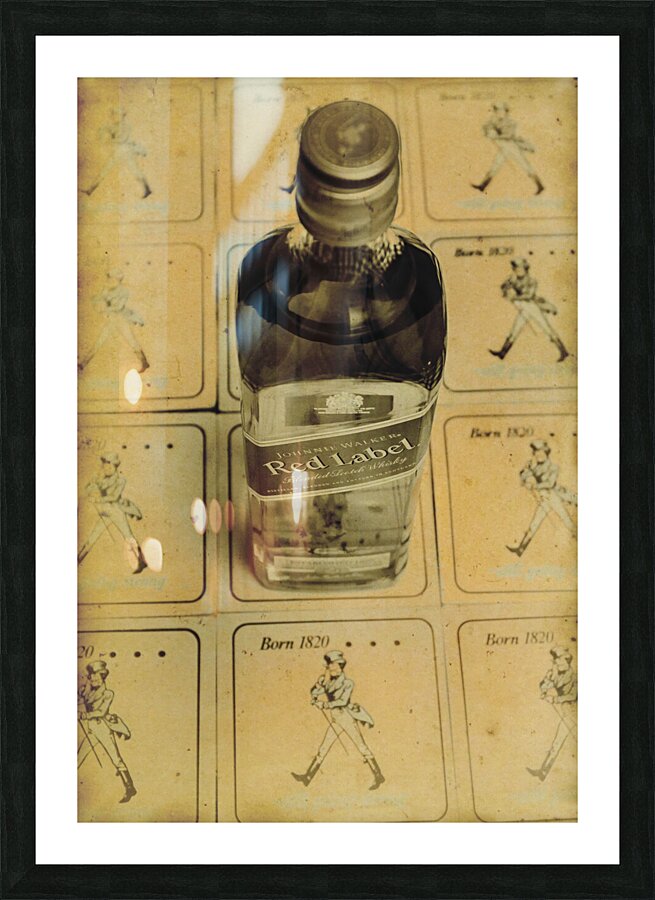 Vintage Johnnie Walker advert Picture Frame print