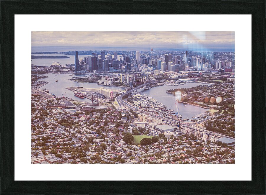 At beautiful heights Picture Frame print