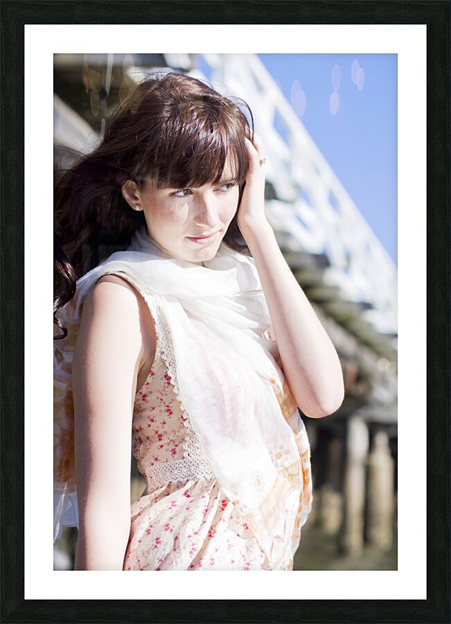 Pretty Young Fashion Model Picture Frame print