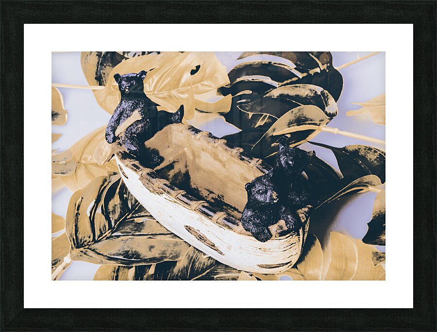 Leafy lake Picture Frame print