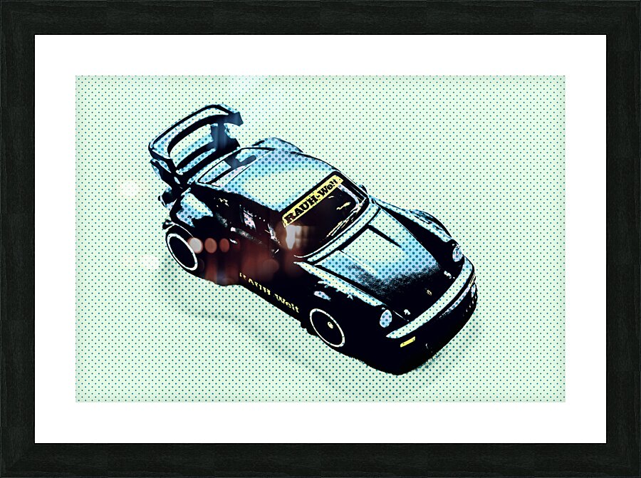 Pixel Porsche Picture Frame print