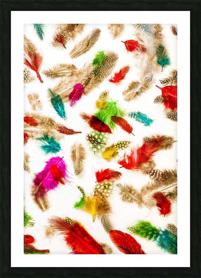 Floating in colourful abstract Picture Frame print