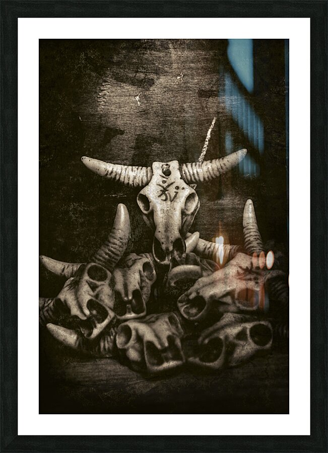 Demon Hunter Picture Frame print