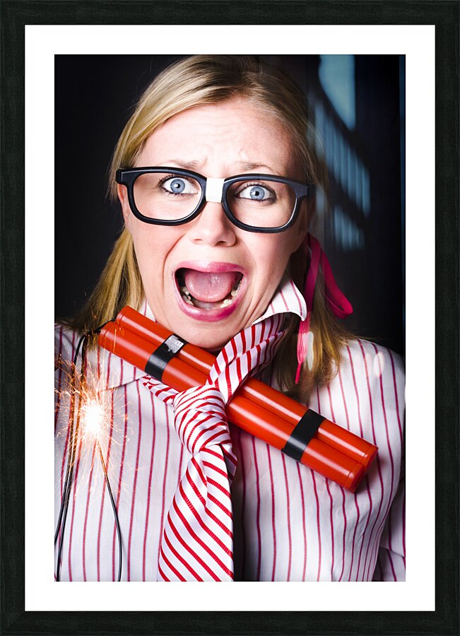 Disaster is a time bomb of explosive stress Picture Frame print