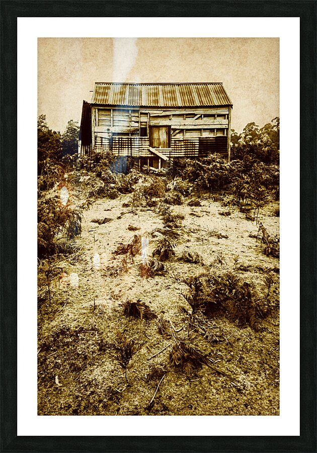 Rusty rural ramshackle Picture Frame print